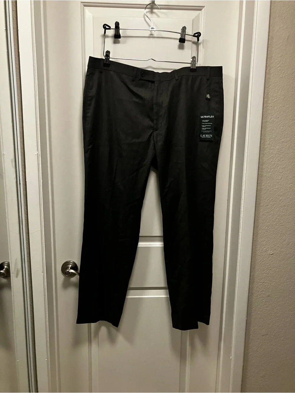 NWT Lauren Ralph Lauren Ultraflex Dress Pants Men 40x30 Grey Classic Fit Norton